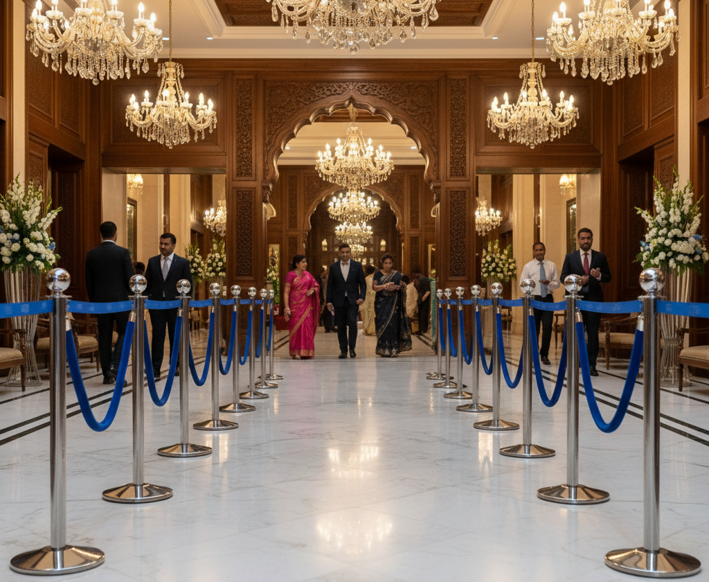 Best Q Manager on Rent in Jaipur, Rajasthan: Complete Guide to Belt & Velvet Rope Stanchions